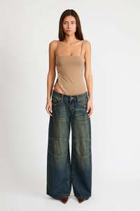 Jeans Womens: ABRAND 00 Mega Baggy Riley Engineered Riley