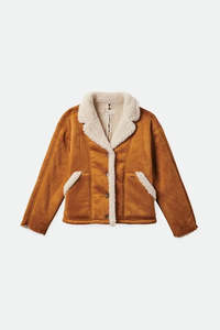 BRIXTON Reserve W Shearling Jacket Caramel