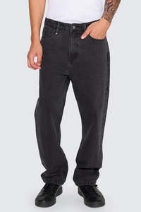 Jeans: THRILLS Slacker Relaxed Denim Jean Aged Black