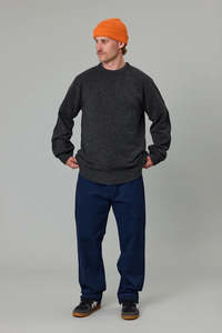 JUST ANOTHER FISHERMAN Merino Sea Crew Graphite