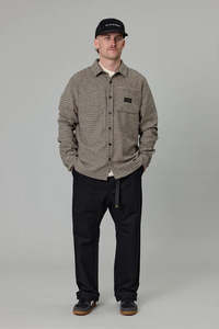 Shirts Mens: JUST ANOTHER FISHERMAN Tooth Over Shirt Brown