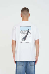 Tees Mens: HUFFER Chondola Sup Tee White