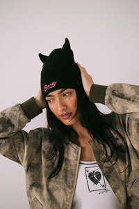 Beanies: RUSTY Horny Devil Beanie Black