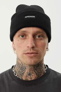 AFENDS Hometown Beanie Black