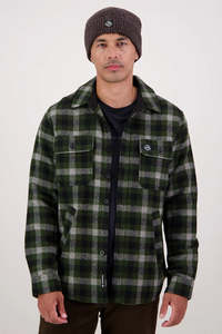 Jackets Mens: SWANNDRI Kiaraki V4 Wool Shacket Lincoln Check
