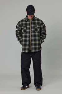 Jackets Mens: JUST ANOTHER FISHERMAN Seaport Shearling Jacket Alpine Check