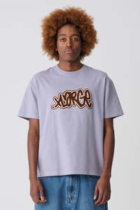 XLARGE Throw Up Tee Pigment Cloud
