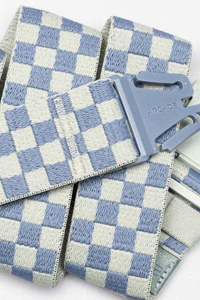 Belts: ARCADE Check Belt Sky Sage