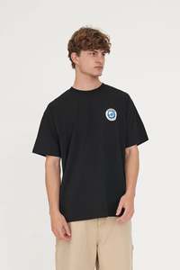 Mens: HUFFER Intl. Block Tee Black