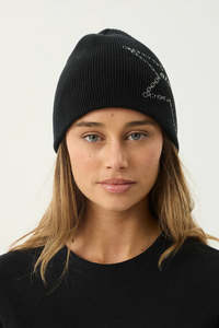 Beanies: AFENDS Chains Beanie Black
