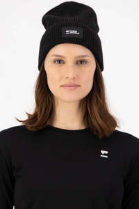 MONS ROYALE Unisex Bluff Beanie Acc Heavy Patch Black