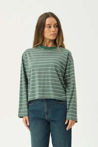 Sale: AFENDS Altitude Longsleeve Tee Pine Stripe