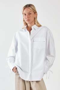 Sale: SASS Sonora Oxford Shirt White