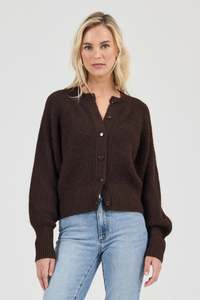 Sale: ROLLAS Duchess Cardigan Chocolate