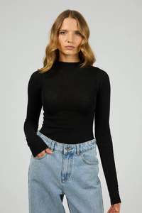 Sale: SILENT THEORY Priya Layering Long Sleeve Black
