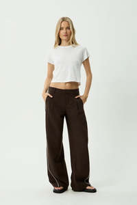 AFENDS Dita Low Rise Trouser Coffee