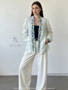 Jackets: Wild Iris Cotton Jacket