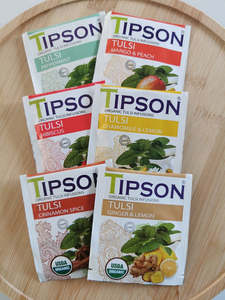 Tulsi: Organic Tulsi Assorted 30 Enveloped Teabags