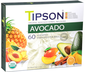 Organic Avocado Assorted 60 Enveloped Teabags