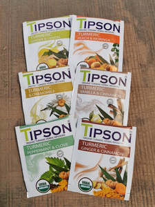 Fruit Infusions No Caffeine: Organic Turmeric Assorted 30 Enveloped Teabags