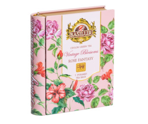Tea Books: Mini Metal Teabook - Rose Fantasy