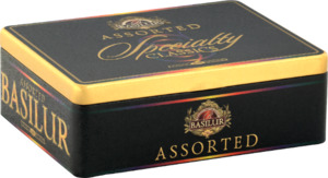 Metal Chest "Specialty Classics" Black & Green Teas