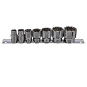 SOCKETS WHITWORTH 3/8" 7 piece set