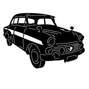 Gift Ideas: CAR ART Silhouette VAUXHALL CRESTA E 420x286mm