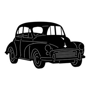 CAR ART Silhouette MORRIS MINOR 1000 488x285mm