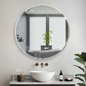 Appliances: FLAT MIRROR WITH BEVELLED EDGE 900MM ROUND