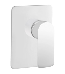 PAVIA SHOWER MIXER WHITE/CHROME - ALL PRESSURES