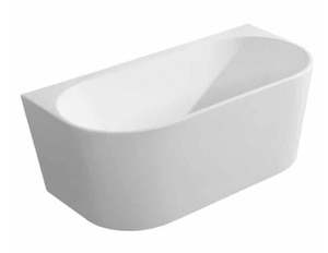 CLEOPATRA WHITE BACK TO WALL BATHTUB 1500W