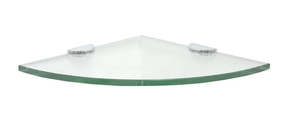 200x200MM GLASS CORNER SHELF