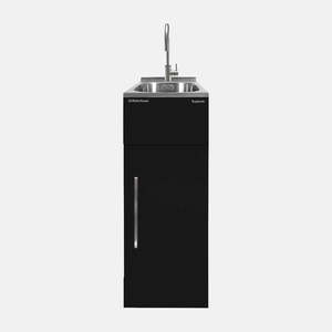 Laundry: Robinhood laundry Black W: 350mm, D: 565mm, H: 900-920mm