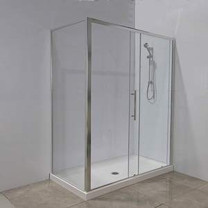 Products: Corner Shower 1600x760 Framed Sliding Door shower