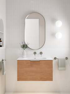 Bathroom Mirrors Mirror Cabinets New Zealand: CODE ASPECT OVAL 500 FRAMED MIRROR
