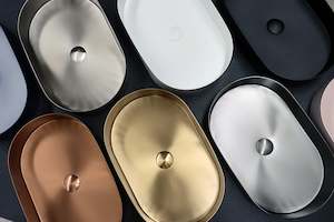 Basins Bathroom Nz: CODE FUSION OVAL STAINLESS STEEL BASINS - 9 COLOURS
