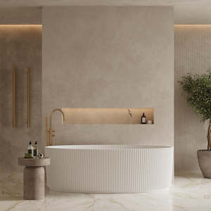 NEWTECH WILLOW OVAL BATH 1800MM - 2 COLOURS