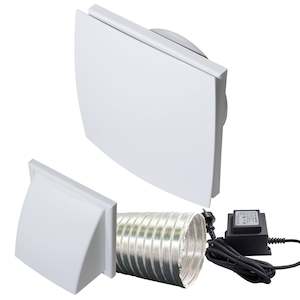 Heating Extraction Bathroom: WEISS FV156 12V THROUGH WALL FAN 150MM