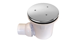 Showers: AQUAKNIGHT EASY CLEAN SHOWER WASTES (DOME LID) -3 COLOURS