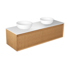 Primo Vanities: PLATO LARGO 1500 DOUBLE BASIN WALL HUNG VANITY