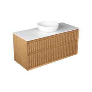 Primo Vanities: PLATO LARGO 1200 TWO DRAWER WALL HUNG VANITY