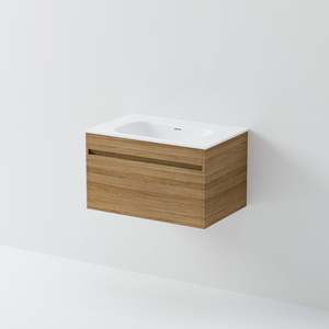 Bathroom Vanities: CODE LUXE 750 WALL HUNG VANITY SINGLE DRAWER
