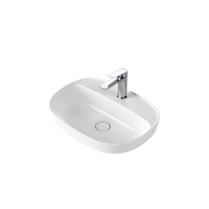 CAROMA CONTURA II 530MM BASIN WITH TAPHOLE