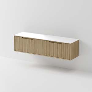 Code Interiors: CODE INTERIORS ARIA 1800 WALL HUNG VANITY WITH SLAB TOP