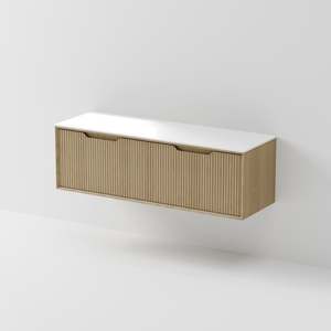 CODE INTERIORS ARIA 1500 WALL HUNG VANITY WITH SLAB TOP