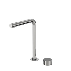 Black Kitchen Bathroom Range: PLUMBLINE BUDDY ZERO X 2 HOLE KITCHEN MIXER STRAIGHT SPOUT WITH PULL OUT SPRAY