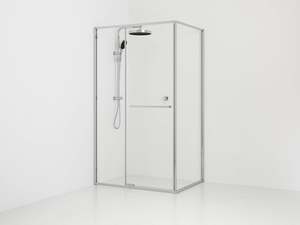 ASPEN 1200X900 FRAMED SHOWER SCREEN ENCLOSURE WITH PIVOT DOOR