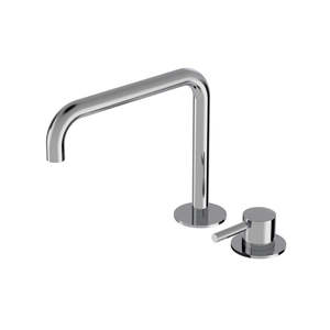 Black Kitchen Bathroom Range: PLUMBLINE BUDDY PRO SQUARE 2 HOLE MIXER