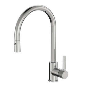 PLUMBLINE BUDDY PRO X KITCHEN MIXER ROUND SPOUT WITH PULL OUT SPRAY
